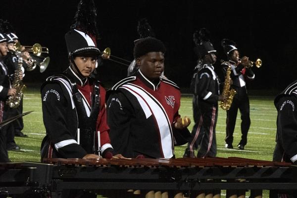 North County High School Marching Band Performing